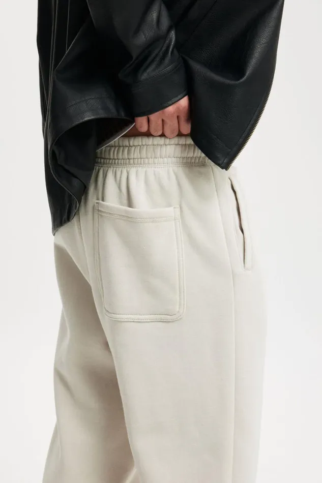 Baggy Cuffed Track Pant Bone Men Cotton On Sweats and Hoodies Baggy Cuffed Track Pant Bone Men Cotton On Sweats and Hoodies