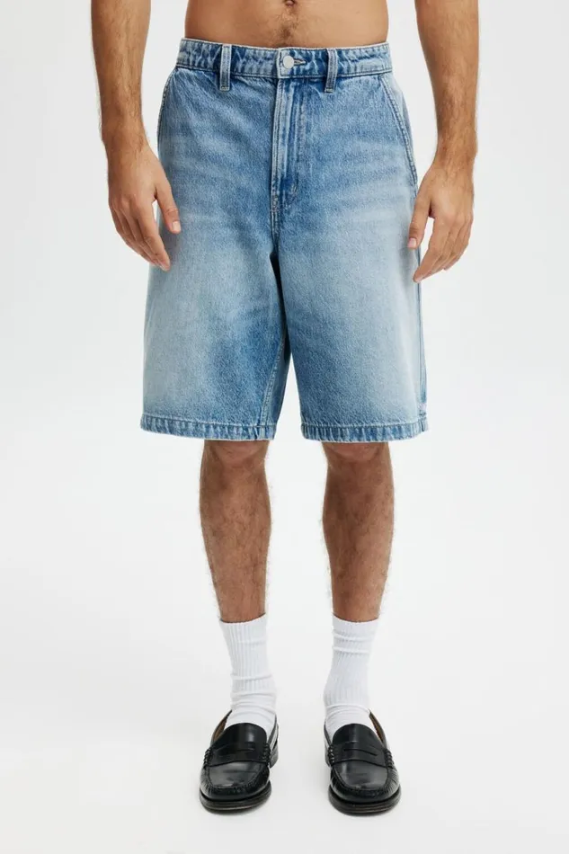 Baggy Denim Short Cannonball Blue Men Cotton On Shorts Baggy Denim Short Cannonball Blue Men Cotton On Shorts
