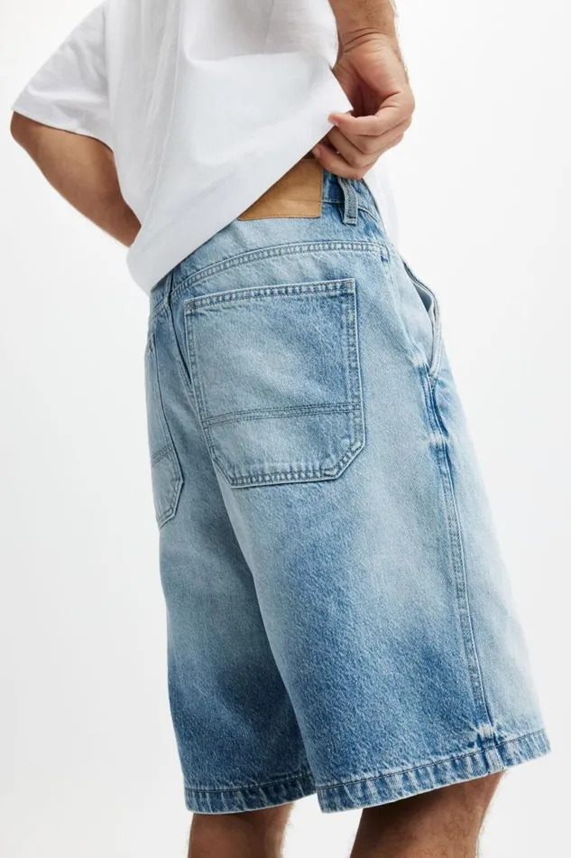 Baggy Denim Short Cannonball Blue Men Cotton On Shorts Baggy Denim Short Cannonball Blue Men Cotton On Shorts