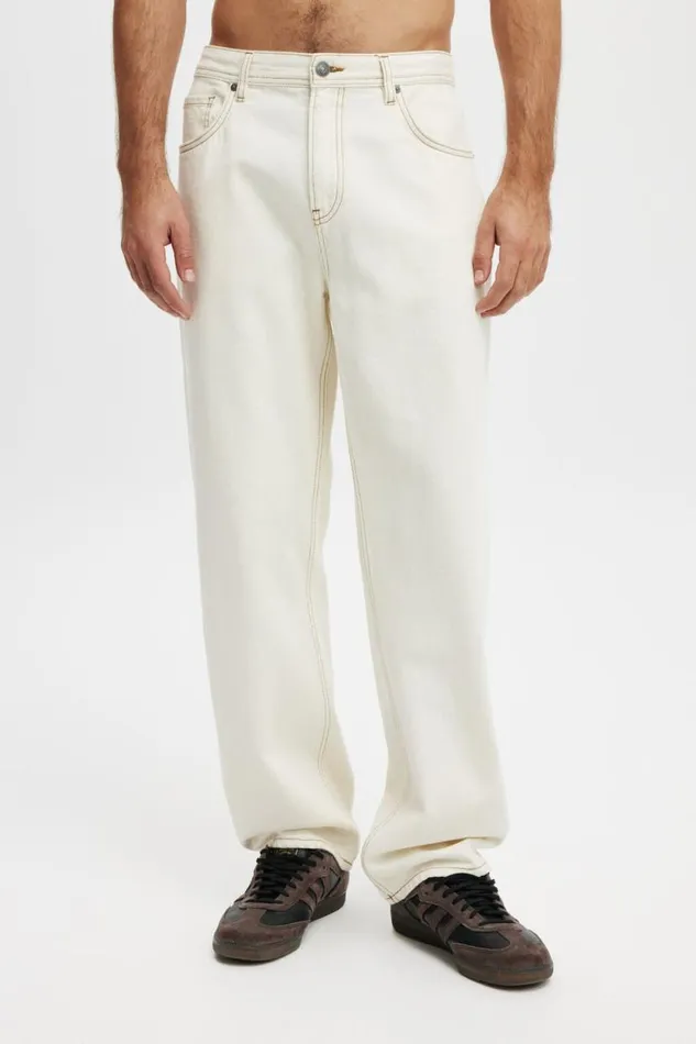 Baggy Jean Ecru Men Cotton On Pants Baggy Jean Ecru Men Cotton On Pants
