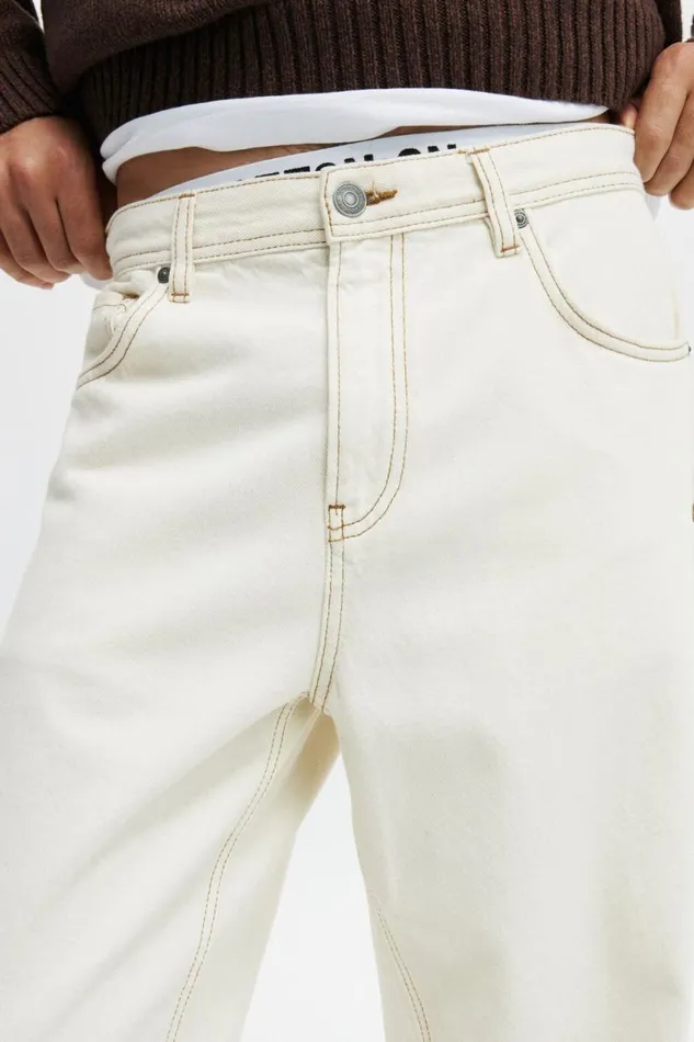 Baggy Jean Ecru Men Cotton On Pants Baggy Jean Ecru Men Cotton On Pants