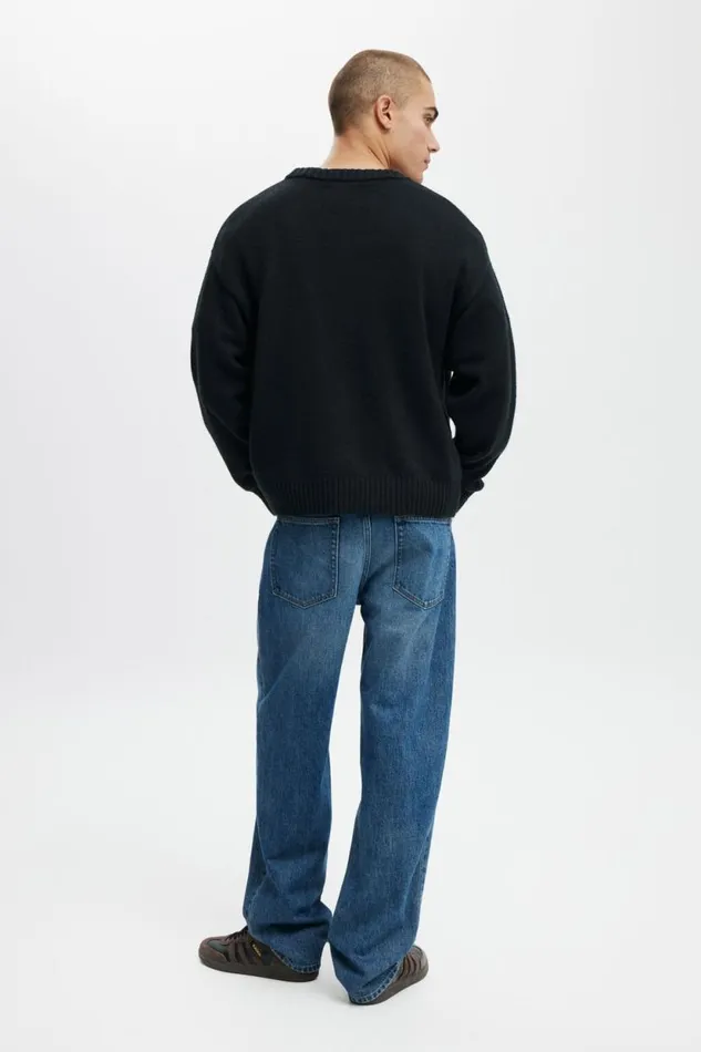 Baggy Jean Shock Blue Men Cotton On Pants Baggy Jean Shock Blue Men Cotton On Pants
