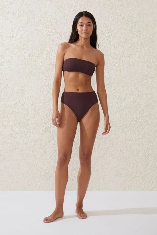 Bandeau Bikini Top Willow Brown Crinkle Women Cotton On Bikinis Bandeau Bikini Top Willow Brown Crinkle Women Cotton On Bikinis