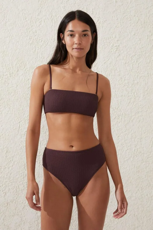 Bandeau Bikini Top Willow Brown Crinkle Women Cotton On Bikinis Bandeau Bikini Top Willow Brown Crinkle Women Cotton On Bikinis