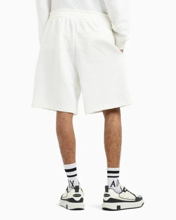 Basic Bermuda In Stretch Fabric White Men Armani Matching Sets Basic Bermuda In Stretch Fabric White Men Armani Matching Sets