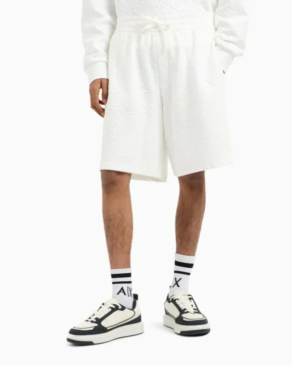 Basic Bermuda In Stretch Fabric White Men Armani Matching Sets Basic Bermuda In Stretch Fabric White Men Armani Matching Sets