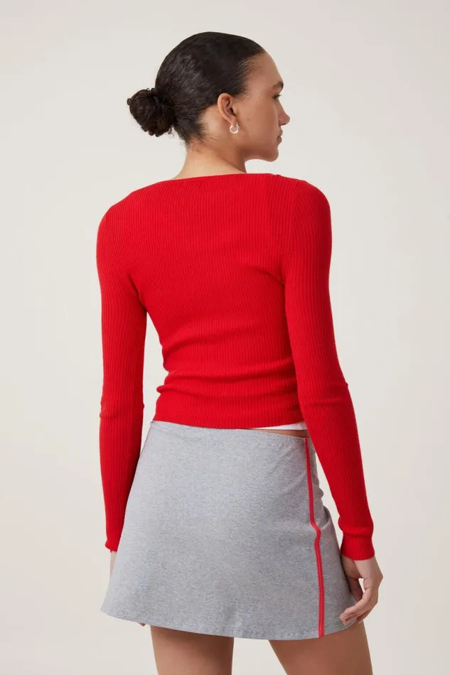 Bella Mini Skirt Grey Marle Side Stripe Women Cotton On Skirts