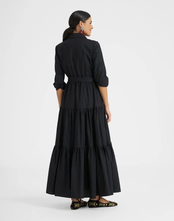 Bellini Dress Solid Black Women La Double J Dresses