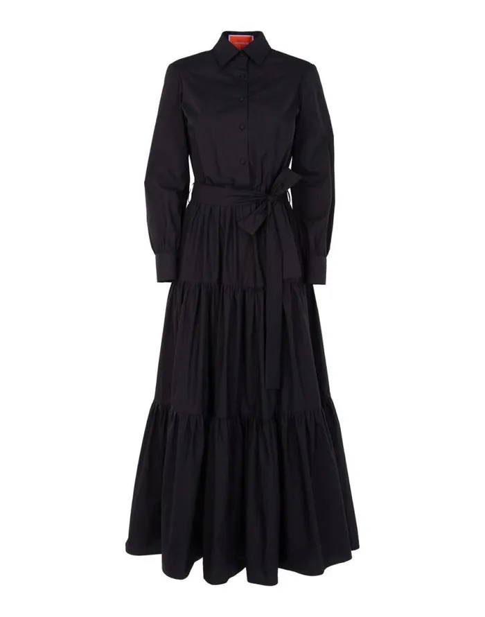 Bellini Dress Solid Black Women La Double J Dresses
