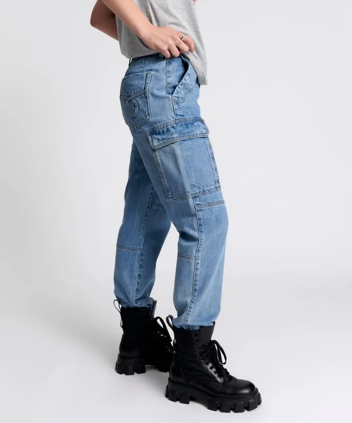 BERLIN BLUE CARGO MOTION JEANS Women One Teaspoon Bottoms
