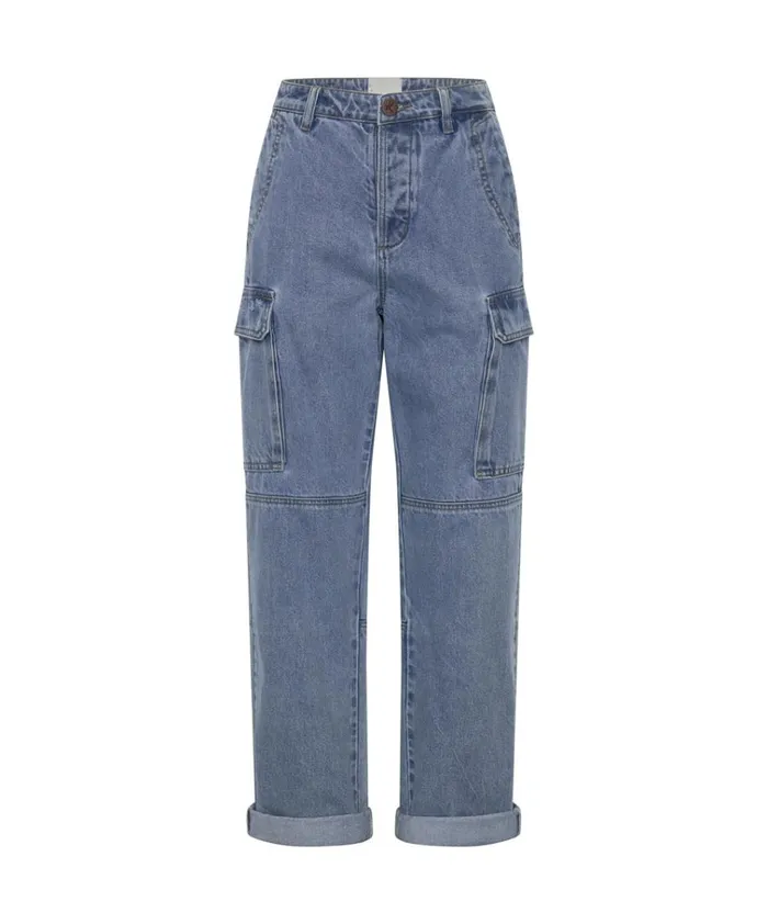BERLIN BLUE CARGO MOTION JEANS Women One Teaspoon Bottoms