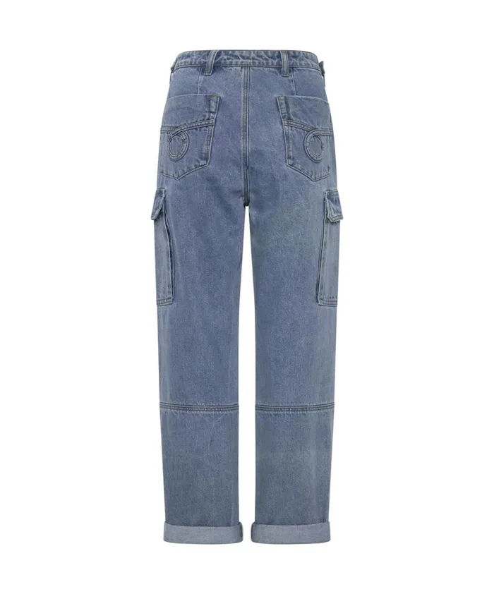 BERLIN BLUE CARGO MOTION JEANS Women One Teaspoon Bottoms