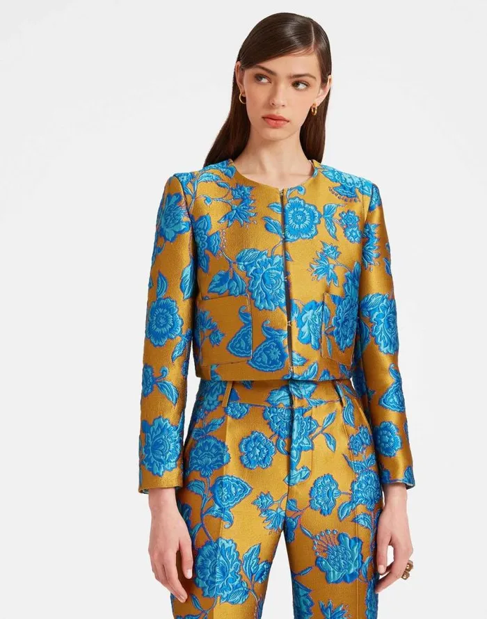 Bijoux Jacket Hottie Turquoise Women La Double J Outerwear Bijoux Jacket Hottie Turquoise Women La Double J Outerwear