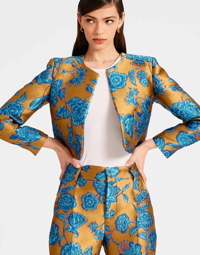 Bijoux Jacket Hottie Turquoise Women La Double J Outerwear Bijoux Jacket Hottie Turquoise Women La Double J Outerwear