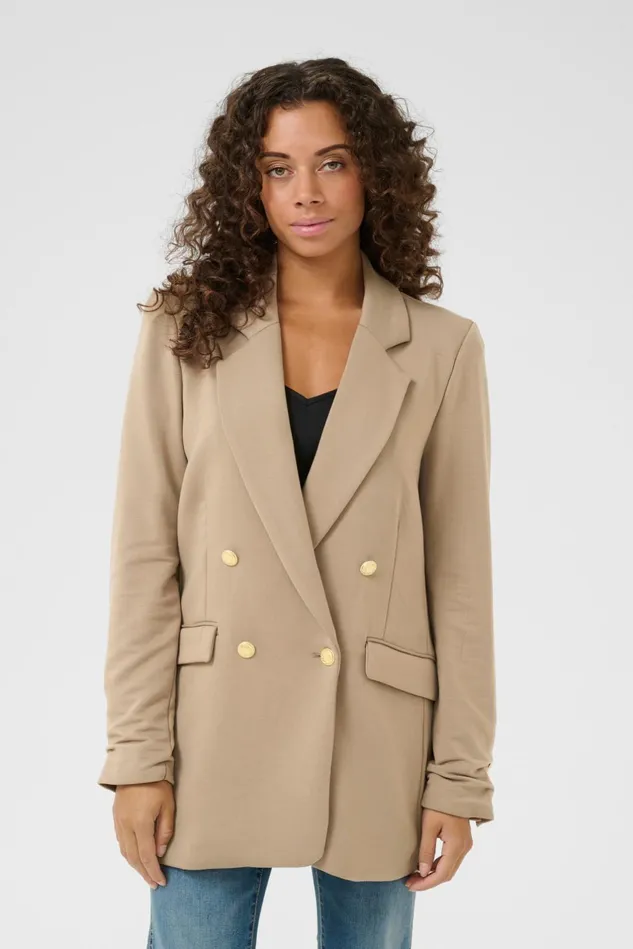 Blazers and Waistcoats Women CULTURE CUeva Blazer Timber Wolf