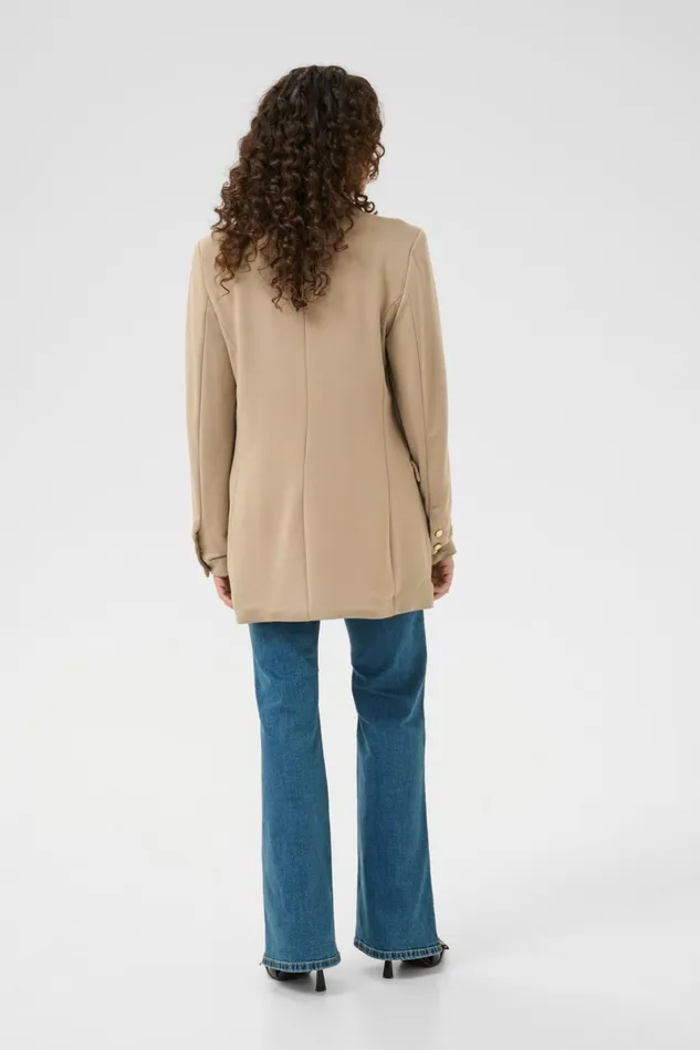 Blazers and Waistcoats Women CULTURE CUeva Blazer Timber Wolf