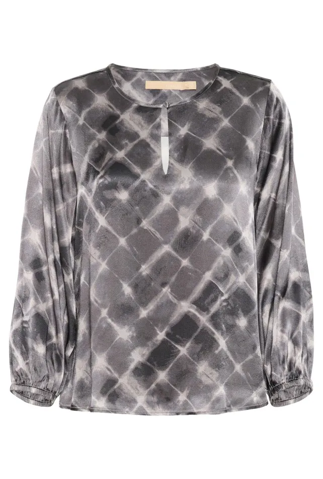 Blouses Women CULTURE CUjelly Blouse Grey Squares