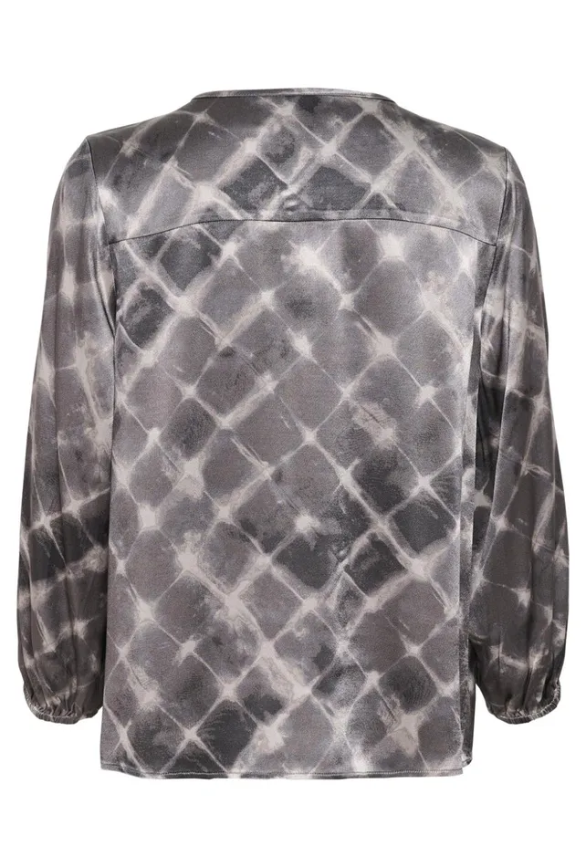 Blouses Women CULTURE CUjelly Blouse Grey Squares