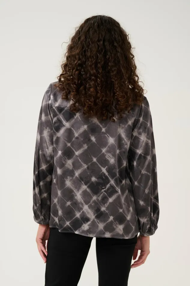 Blouses Women CULTURE CUjelly Blouse Grey Squares