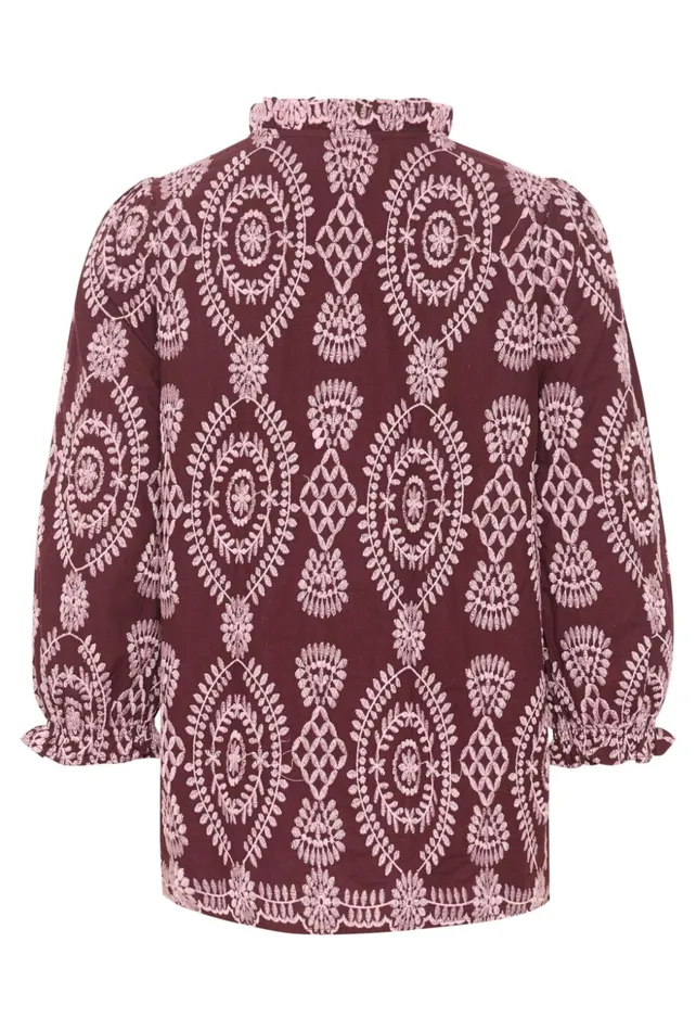 Blouses Women CULTURE CUtia Blouse With Embroidery Winetasting