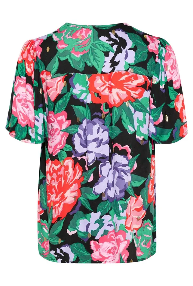 Blouses Women CULTURE CUvirna Blouse With Short Sleeves Violet Tulip