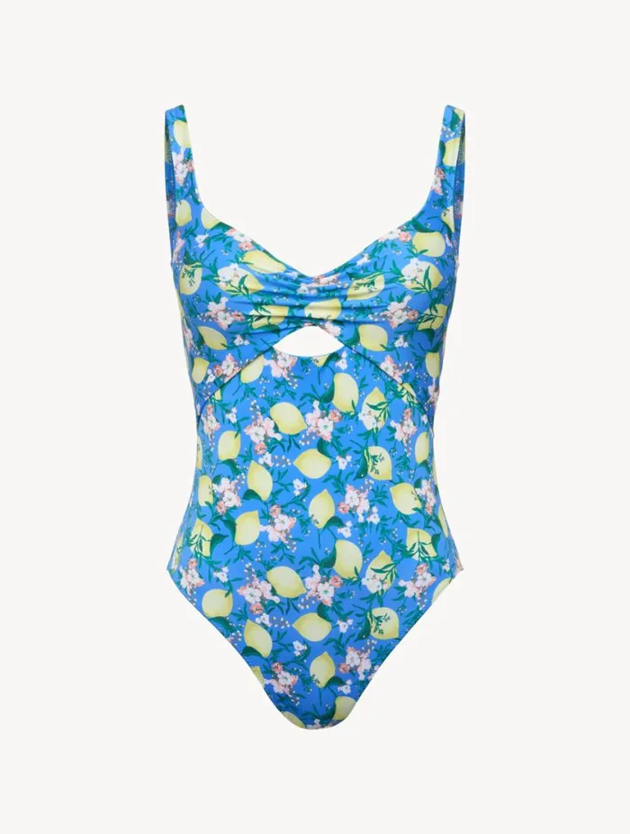 Blue Printed Cutout Swimsuit Swim La Perla OnePiece Bathing Suits