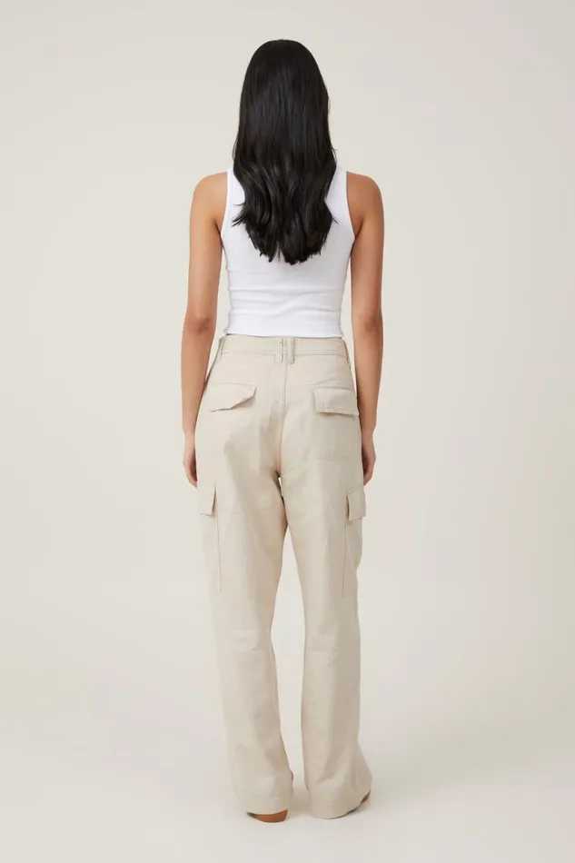 Bobbie Cargo Pant Stone Women Cotton On Pants Bobbie Cargo Pant Stone Women Cotton On Pants