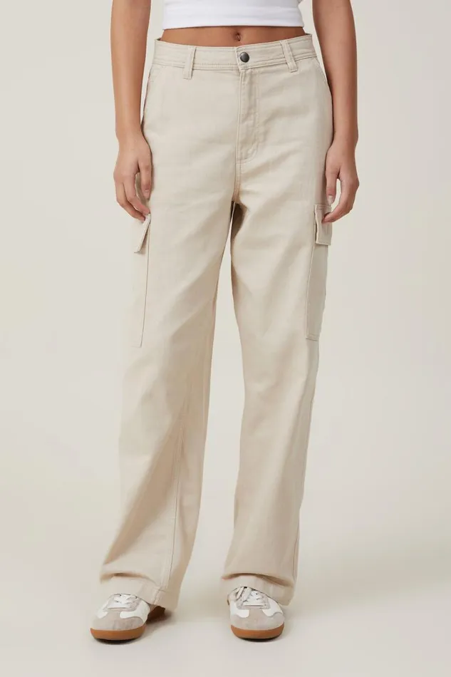Bobbie Cargo Pant Stone Women Cotton On Pants Bobbie Cargo Pant Stone Women Cotton On Pants