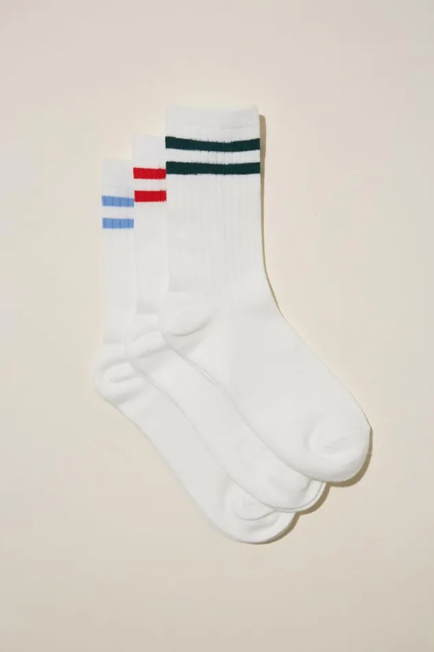 Body Crew Socks 3Pk Vintage Sport Women Cotton On Accessories