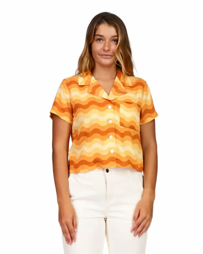 Body Glove New Arrivals Women Just Be You ButtonUp Shirt 8211 Bronze