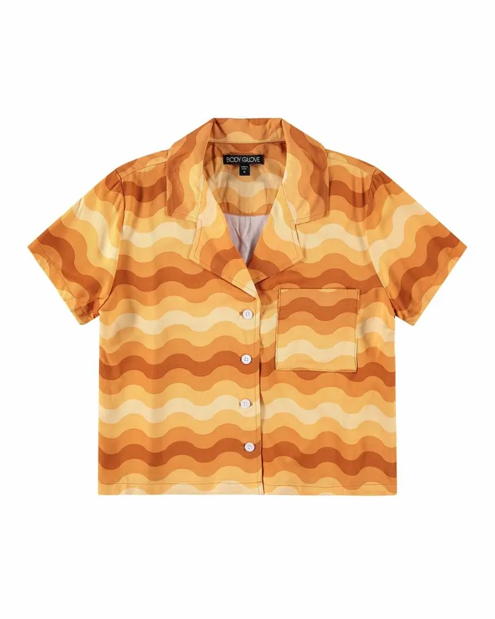 Body Glove New Arrivals Women Just Be You ButtonUp Shirt 8211 Bronze