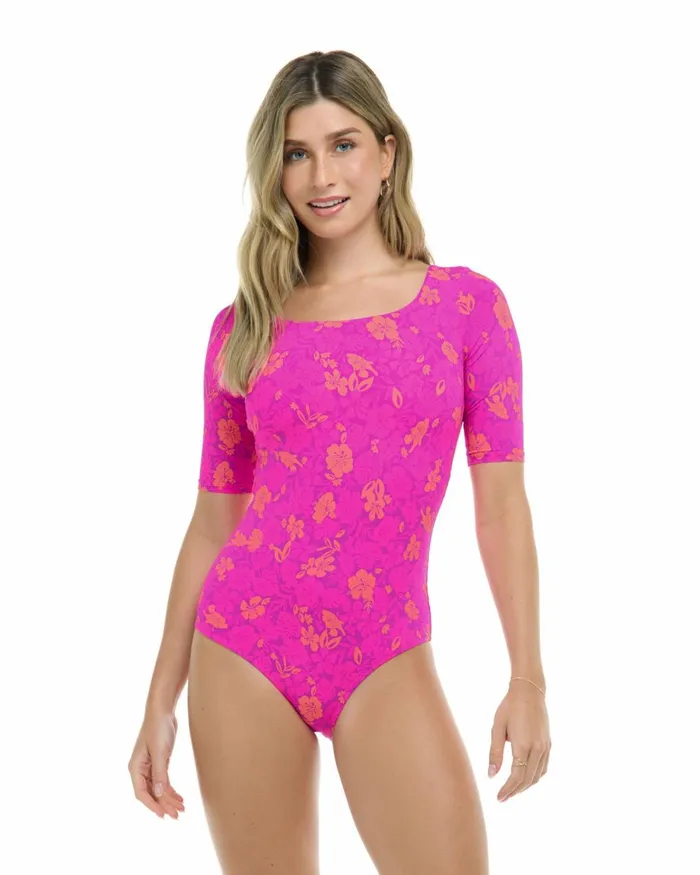 Body Glove OnePieces Women Puako Kat OnePiece Swimsuit 8211 Bubble Gum Puako