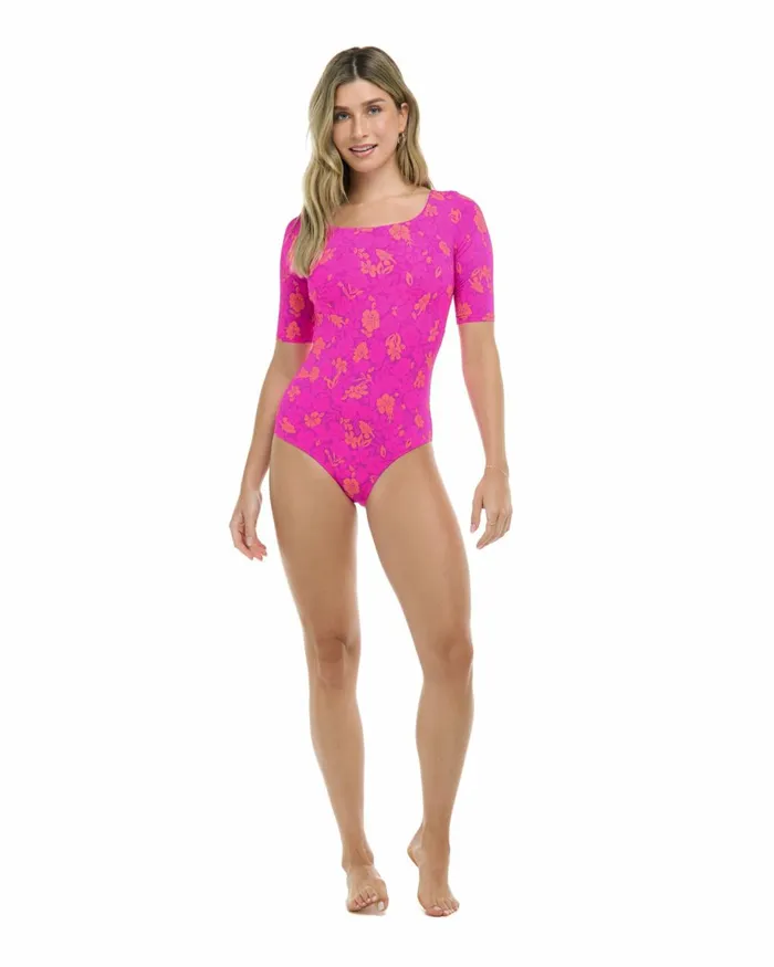Body Glove OnePieces Women Puako Kat OnePiece Swimsuit 8211 Bubble Gum Puako