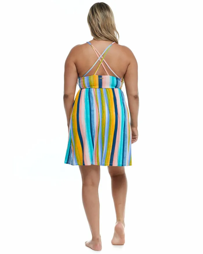 Body Glove Plus Size Swimwear Women Havana Nights Plus Size Ivy CoverUp Dress 8211 Combo Multi