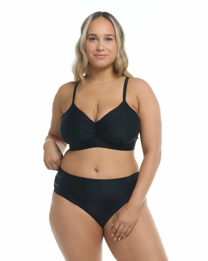 Body Glove Plus Size Swimwear Women Smoothies Drew Plus Size Bikini Top 8211 Black