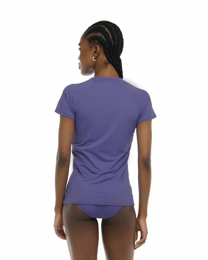 Body Glove Rash Guards Sun Protection Women Smoothies In Motion Short Sleeve Rashguard 8211 Iris