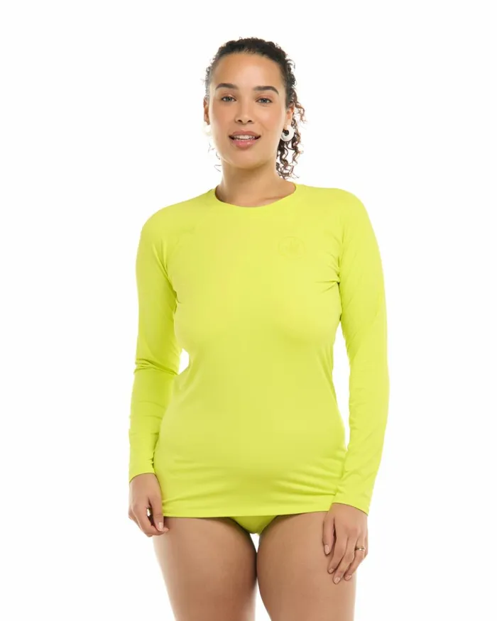 Body Glove Rash Guards Sun Protection Women Smoothies Sleek Long Sleeve Rashguard 8211 Key Lime Body Glove Rash Guards Sun Protection Women Smoothies Sleek Long Sleeve Rashguard 8211 Key Lime
