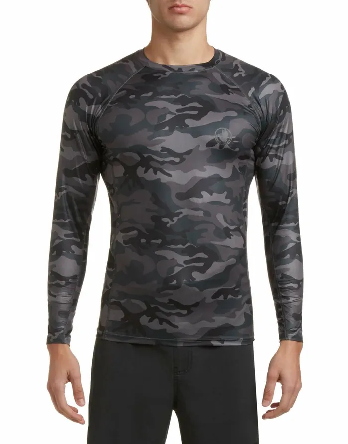 Body Glove Sun Protection Men Catalina UPF LongSleeve Sun Shirt 8211 Black Camo Body Glove Sun Protection Men Catalina UPF LongSleeve Sun Shirt 8211 Black Camo