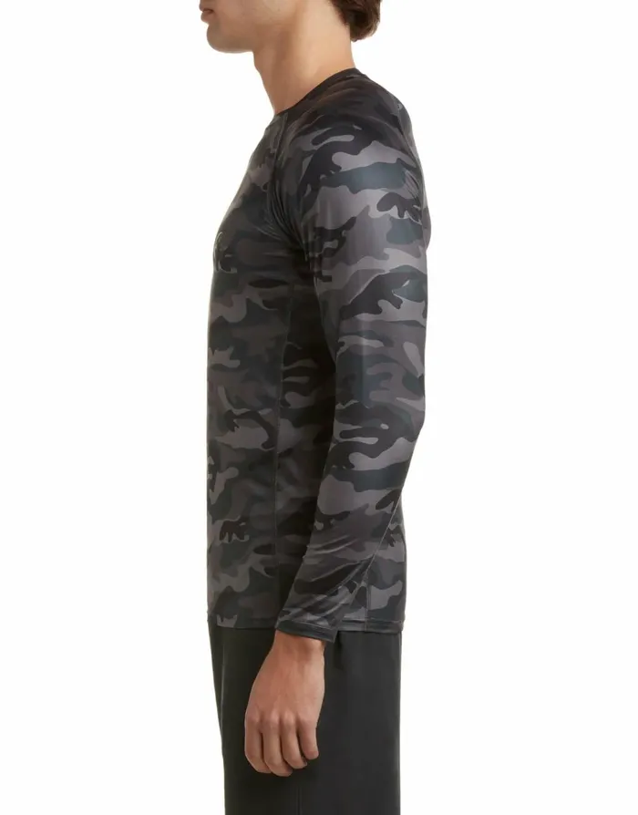 Body Glove Sun Protection Men Catalina UPF LongSleeve Sun Shirt 8211 Black Camo