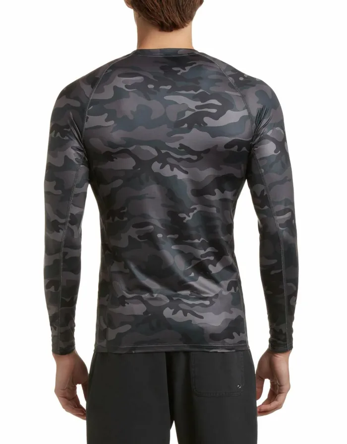 Body Glove Sun Protection Men Catalina UPF LongSleeve Sun Shirt 8211 Black Camo