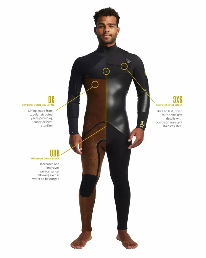 Body Glove Wetsuits Accessories 5370 43mm Chest Zip Fullsuit 8211 Black