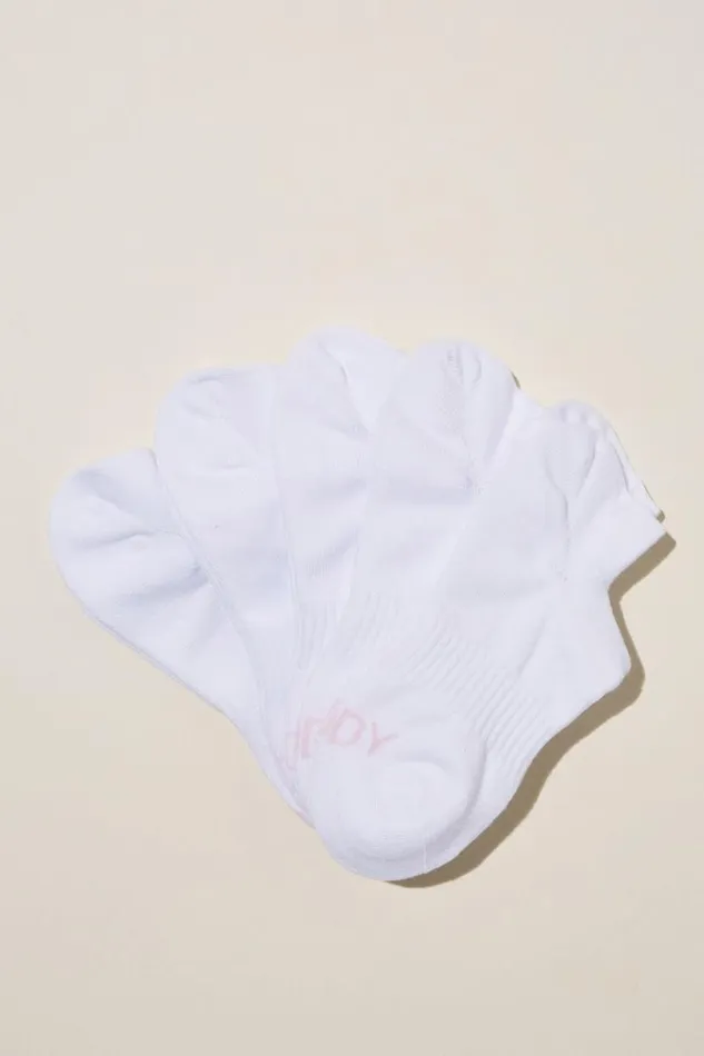 Body Low Cut Sneaker Socks 5Pk White Women Cotton On Accessories