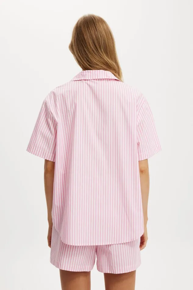Body Poplin Sleep Set Lovers Blush Stripe Women Cotton On Pajamas