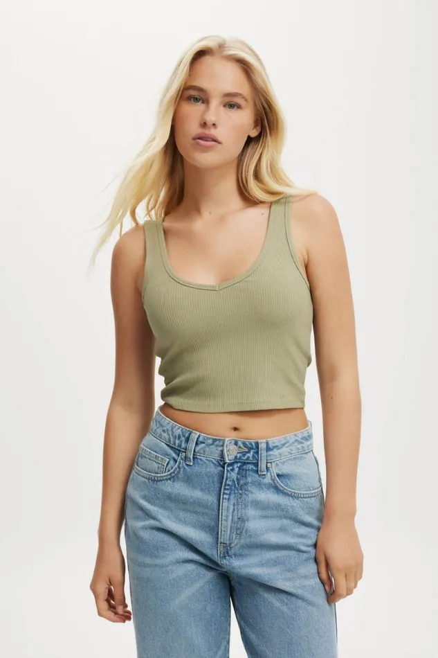 Bondi Tank Artichoke Women Cotton On Tops