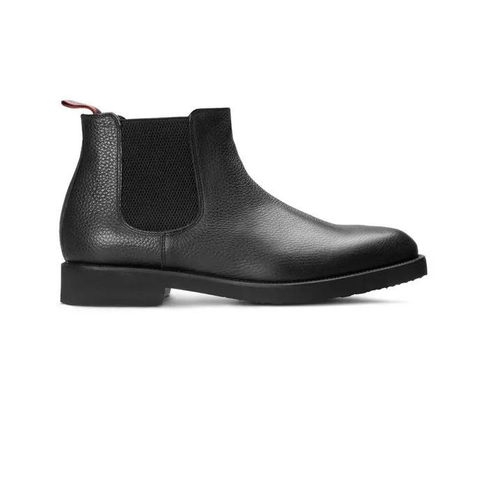 Boots Men Moreschi Black Leather Boot