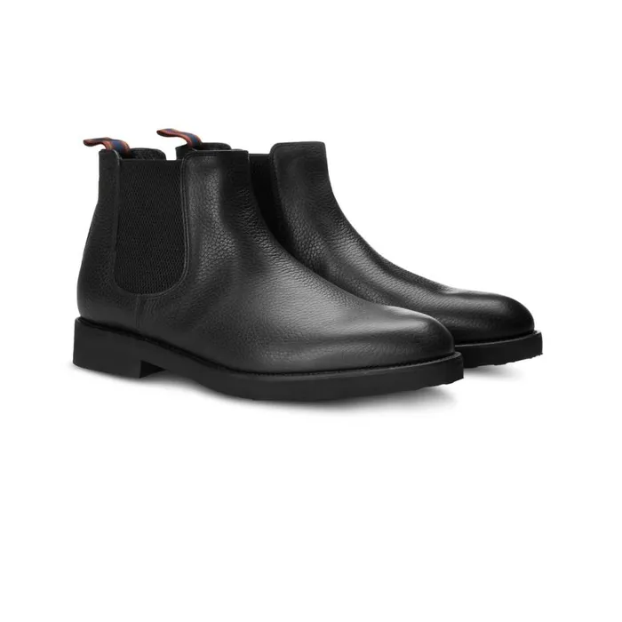Boots Men Moreschi Black Leather Boot