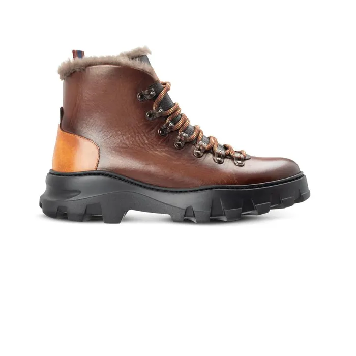 Boots Men Moreschi Brown Leather Boot