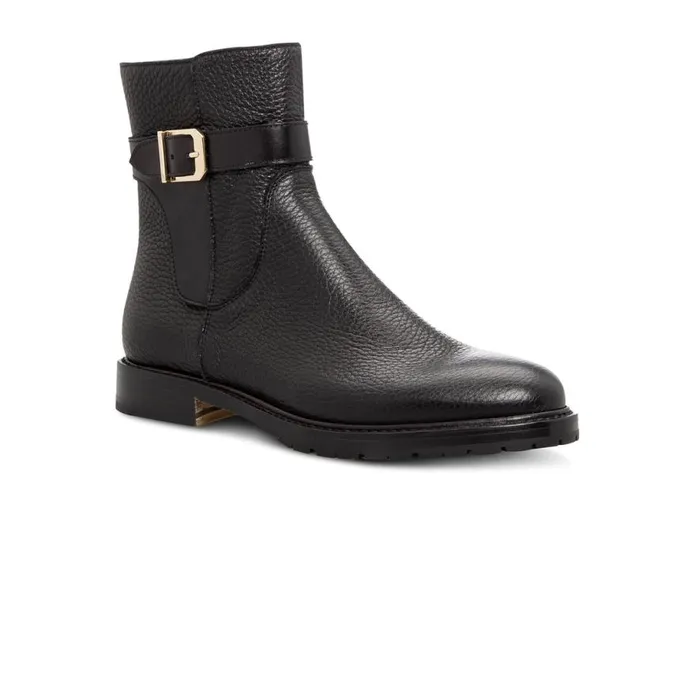 Boots Women Moreschi Black Leather Ankle Boot