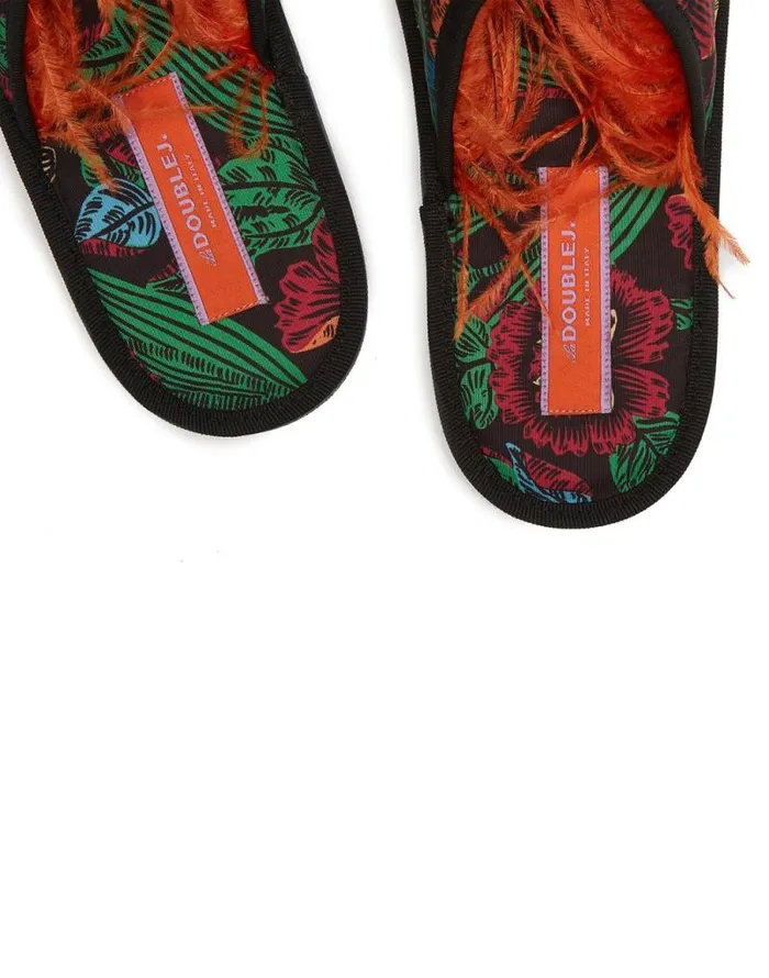 Boudoir Slipper Night Garden Women La Double J Shoes Boudoir Slipper Night Garden Women La Double J Shoes