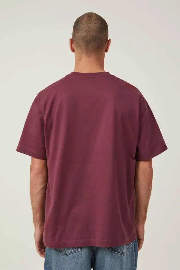Box Fit College TShirt Burgundy Tokyo State Men Cotton On Tees and Tanks Box Fit College TShirt Burgundy Tokyo State Men Cotton On Tees and Tanks